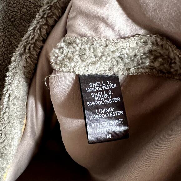 Tuckernuck Olive Rhodes Shearling Quarter Zip - Picture 4 of 5